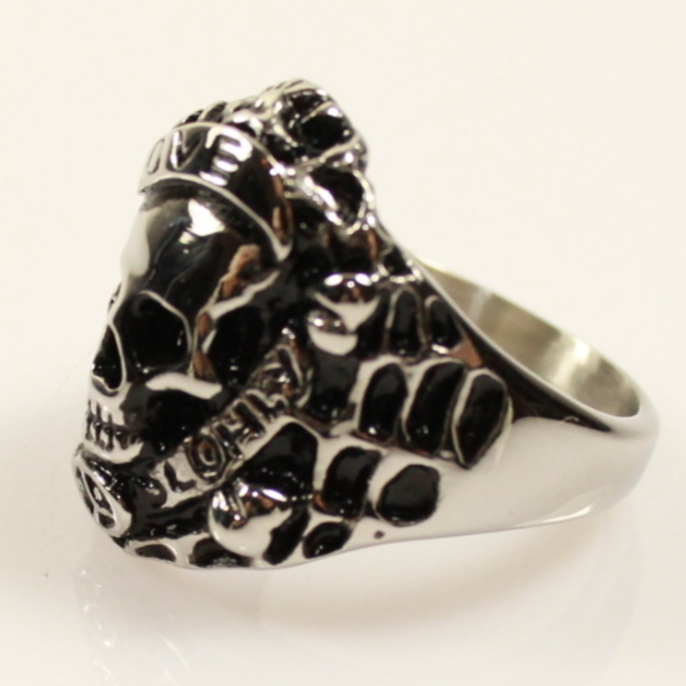 Brand New Ed Hardy Love Kills Slowly Biker Gothic Skull Sk… - Picture 3 of 5